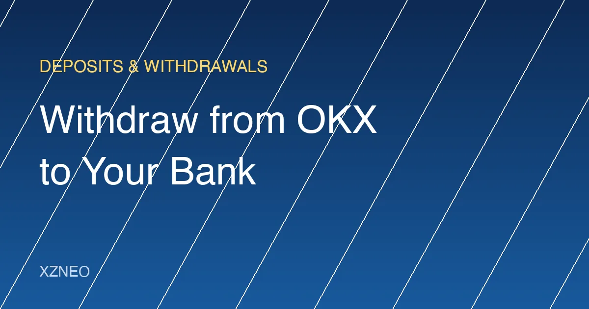 How to Withdraw from OKX to Your Bank Account: 3 Routes Compared (2026)