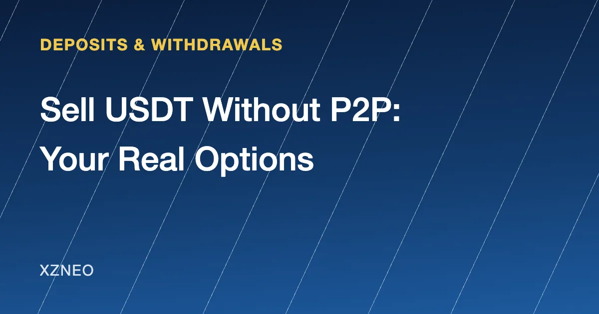 How to Sell USDT Without P2P (2026): Express Sell, Convert Limits and Bank Routes